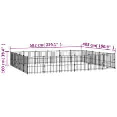 Petromila Venkovní psí kotec ocel 28,23m²