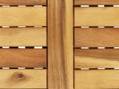 Beliani Úložný box akáciové dřevo světle hnědý 130 x 48 cm RIVIERA