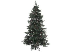 Beliani Zasněžený umělý vánoční stromek 210 cm zelený DENALI