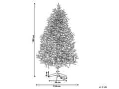Beliani Zasněžený vánoční stromeček 180 cm bílý FORAKER