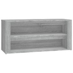 Greatstore Botník šedý sonoma 100x35x45 kompozitní dřevo