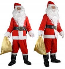 Korbi Oblečení Santa Clause, 10 dílné oblečení Santa Clause, velikost 3XL