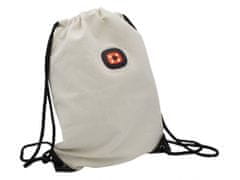 Bavlněný batoh s LED světlem , bílá