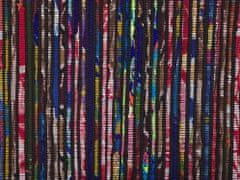 Beliani Různobarevný bavlněný koberec v tmavém odstínu 80x150 cm BARTIN