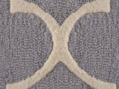 Beliani Šedý bavlněný koberec 80x150 cm SILVAN