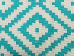 Beliani Venkovní koberec 120 x 180 cm modrý HAPUR