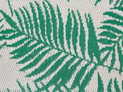 Beliani Venkovní koberec KOTA palmové listy mátové 120 x 180 cm