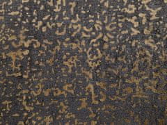 Beliani Koberec z viskózy 80 x 150 cm šedo-zlatý ESEL