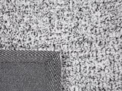 Beliani Šedý melírovaný koberec 140x200 cm DEMRE