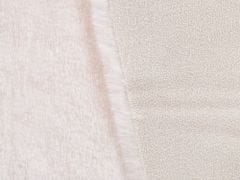 Beliani Bílý koberec imitace králičí kožešiny UNDARA