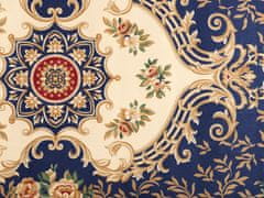 Beliani Tmavě modrý koberec 140 x 200 cm GAZIANTEP