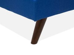 Beliani Tmavě modrá čalouněná rozkládací pohovka RONNE