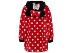 sarcia.eu Dívčí mikina Disney Minnie Mouse / Župan / Puntíková deka, Deka s kapucí, Snuddie 104-116 cm