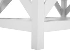 Beliani Konferenční stolek barva světlého dřeva s bílou SAVANNAH