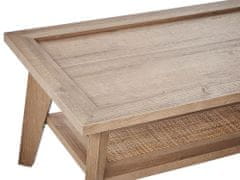 Beliani Konferenční stolek světlé dřevo SIMLA