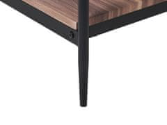 Beliani Konferenční stolek tmavé dřevo/černý AVOCA