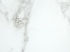Beliani Skleněný konzolový stolek efekt bílého mramoru / stříbrná PLANO