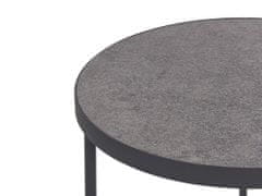 Beliani Konferenční stolek šedá / černá MELODY střední