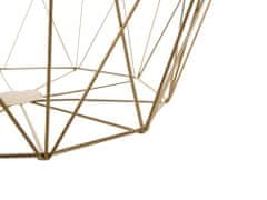 Beliani Konferenční stolek světle hnědý/zlatý ELIDA