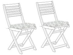 Beliani Sada 2 polštářů na zahradní židle mátá FIJI