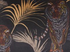 Beliani Sada 2 polštářů s motivem tygra 45 x 45 cm černo béžová RAMTEK
