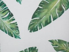 Beliani Sada 2 polštárů s palmovými listy tmavě zelené 45 x 45 cm, DIANELLA