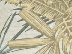 Beliani Sada 2 polštářů s potiskem listů 45 x 45 cm vícebarevných TAGETES