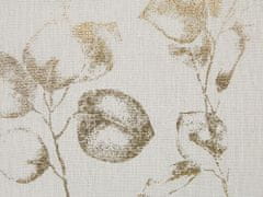 Beliani Sada 2 polštářů se vzorem květin 45 x 45 cm bílá GOMPHRENA