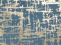 Beliani Sada 2 polštářů se vzorem 45 x 45 cm modrá / zlatá GARDENIA
