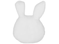 Beliani Sada 2 polštářů ve tvaru králíka 53 x 43 cm bílá KANPUR