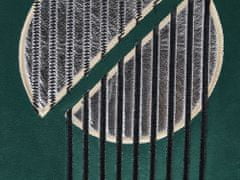 Beliani Sada 2 sametových polštářů 45 x 45 cm zelených CEROPEGIA