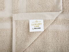 Beliani Béžová sada 11 bavlněných ručníků AREORA