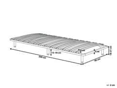 Beliani Lamelový rošt 90x200 cm BASIC