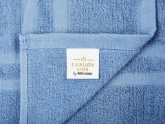 Beliani Modrá sada 9 bavlněných ručníků AREORA
