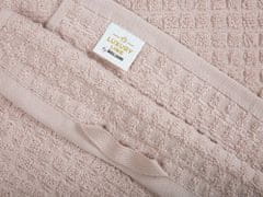Beliani Sada 11 růžových bavlněných ručníků ATAI