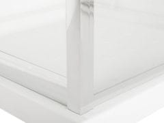 Beliani Sprchový kout z tvrzeného skla 90 x 90 x 185 cm stříbrný DARLI