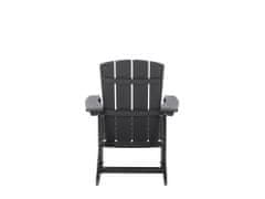 Beliani Zahradní židle v tmavě šedé barvě ADIRONDACK