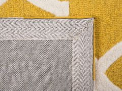 Beliani Žlutý bavlněný koberec 80x150 cm SILVAN