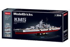 Sluban ModelBricks M38-B1102 Bitevní loď Bismarck 2v1