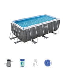 Bestway Bazén Power Steel Rattan 4,12 x 2,01 x 1,22 m - 56722