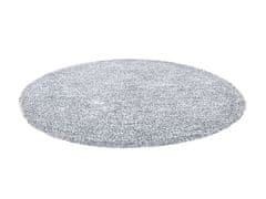 Beliani Koberec šedý melírovaný kruhový 140 cm DEMRE
