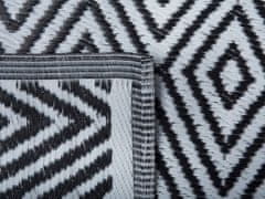 Beliani Venkovní koberec černý 150x210 cm SIKAR