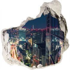 Wallmuralia Fototapeta díra na zeď 3D Tokio Japonsko 125x125 cm