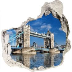 Wallmuralia Fototapeta díra na zeď 3D Tower bridge Londýn 75x75 cm