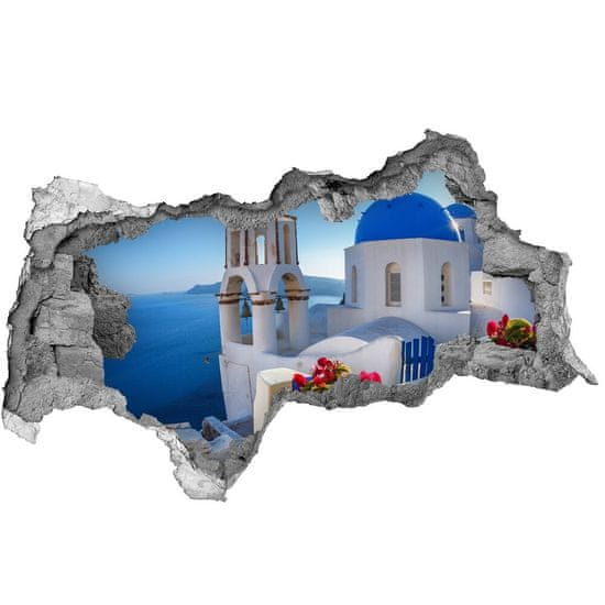 Wallmuralia Fototapeta díra na zeď 3D Santorini Řecko