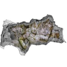 Wallmuralia Fototapeta díra na zeď 3D Kamenná socha 115x88 cm