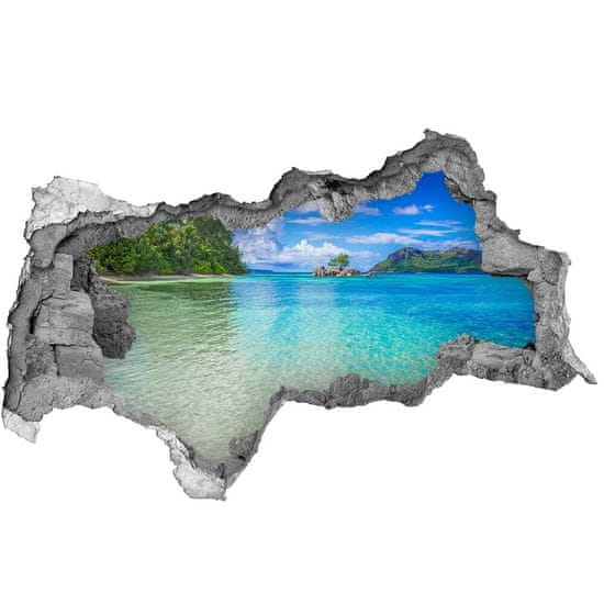 Wallmuralia Díra 3D foto tapeta nálepka Pláš Seychely