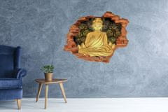 Wallmuralia Díra 3D foto tapeta nálepka Sedící budha 148x115 cm