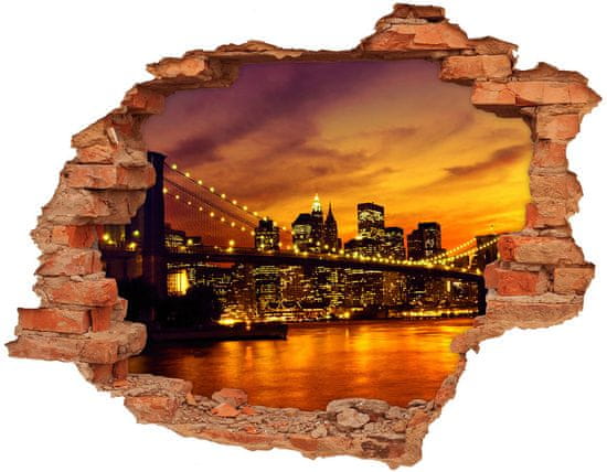 Wallmuralia Fototapeta díra na zeď 3D Brooklynský most