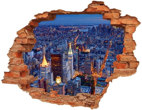 Wallmuralia Nálepka fototapeta 3D výhled Manhattan noc